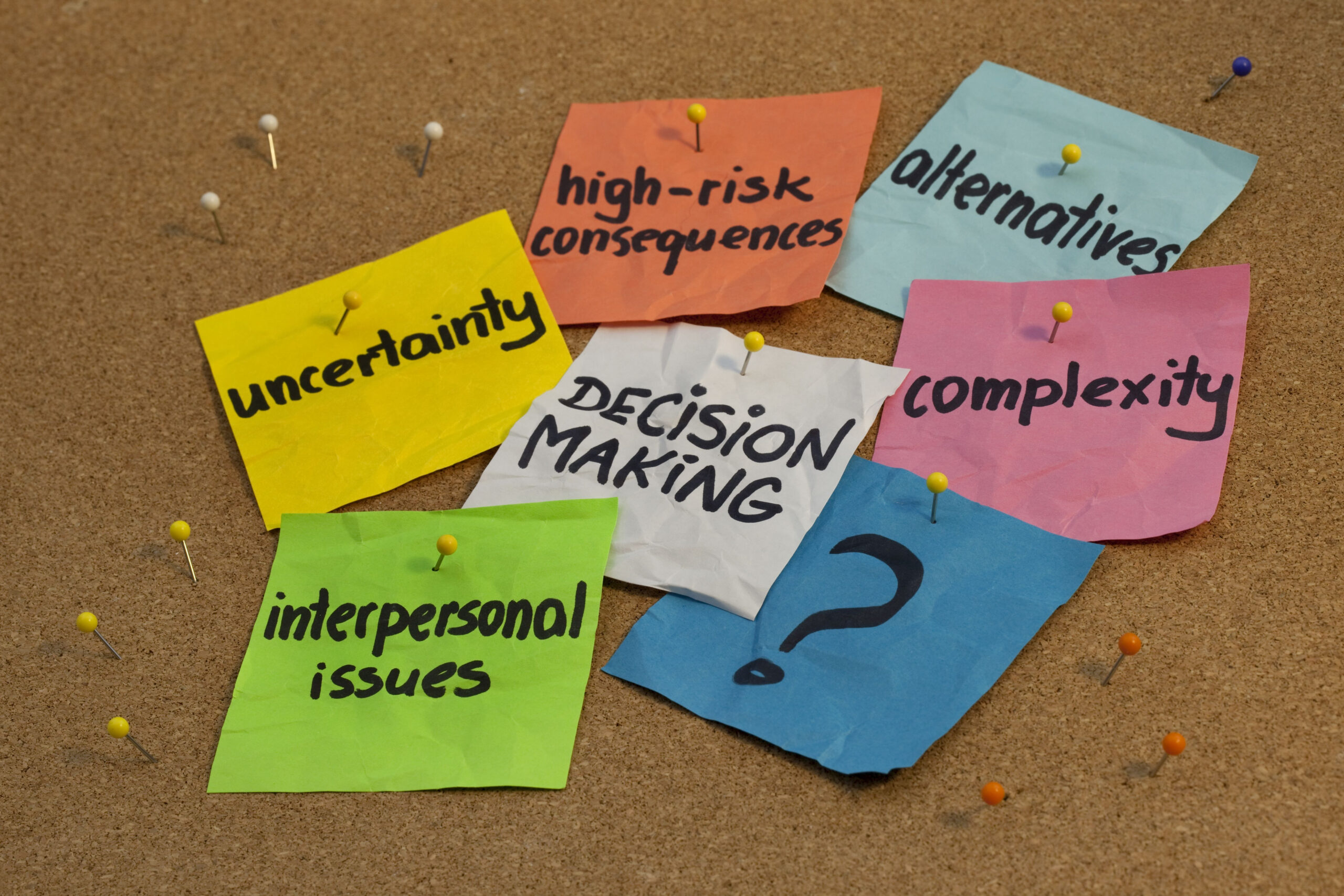 Decision making factors influencing how leaders prioritise or leave issues alone